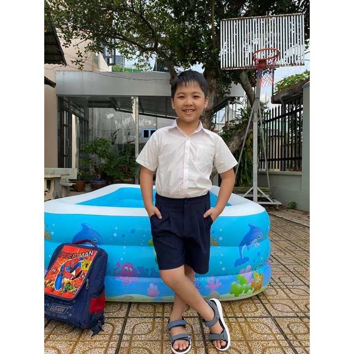 Rập giấy set đồng phục bé trai quần short mã B46, B18 (BẢN VẼ)