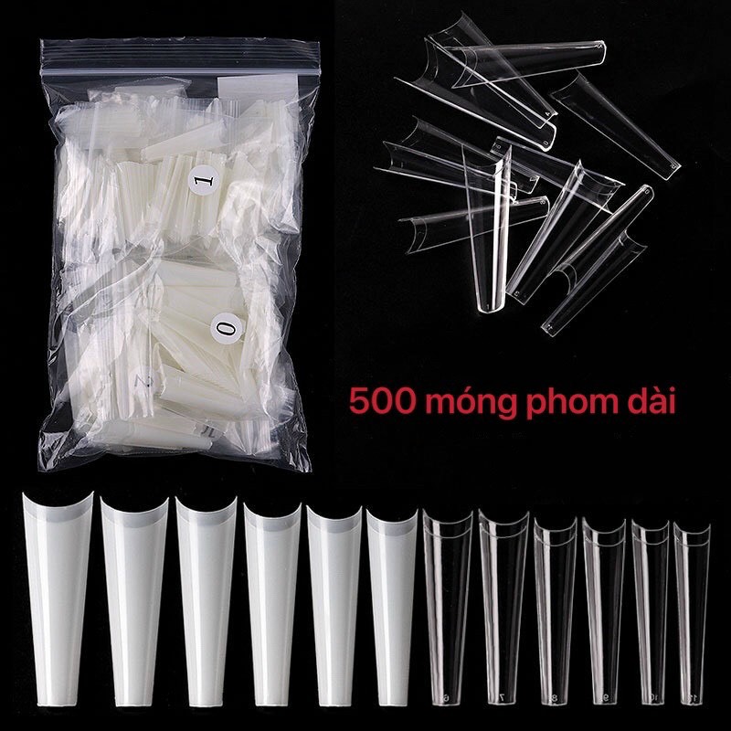 Móng nối móng tay fom thang dài
