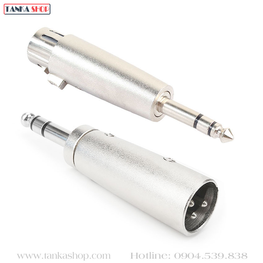 Jack chuyển XLR cái sang 6.35 mm Stereo