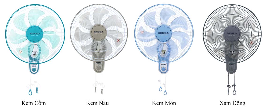 Quạt treo tường Senko TC1620 công suất 65W, 3 tốc độ gió, thiết kế tinh tế - Hàng chính hãng
