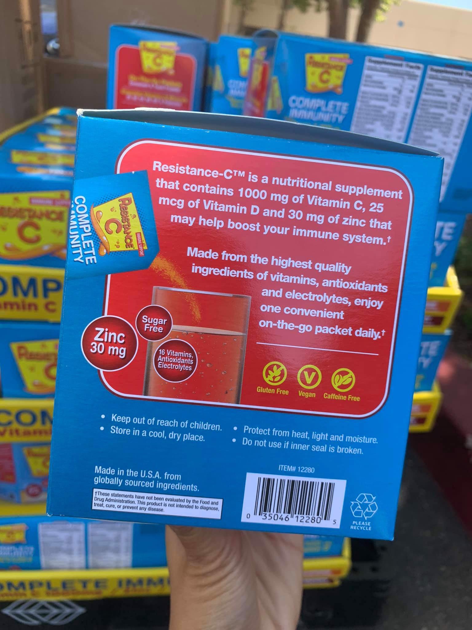 Bột hòa tan Resistance C Complete Immunity 70 gói
