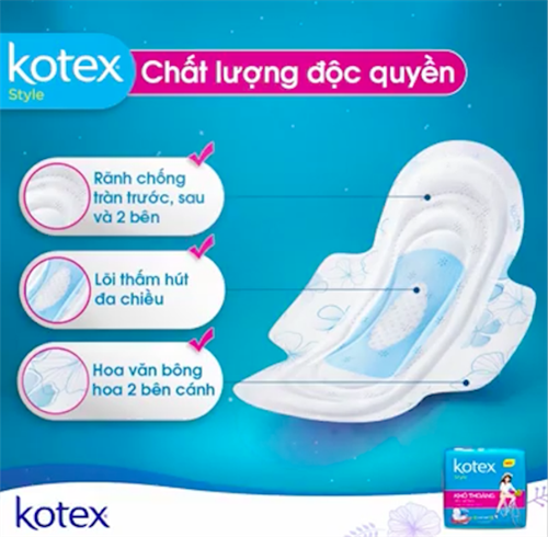 Băng vệ sinh Kotex siêu mỏng cánh 8 miếng