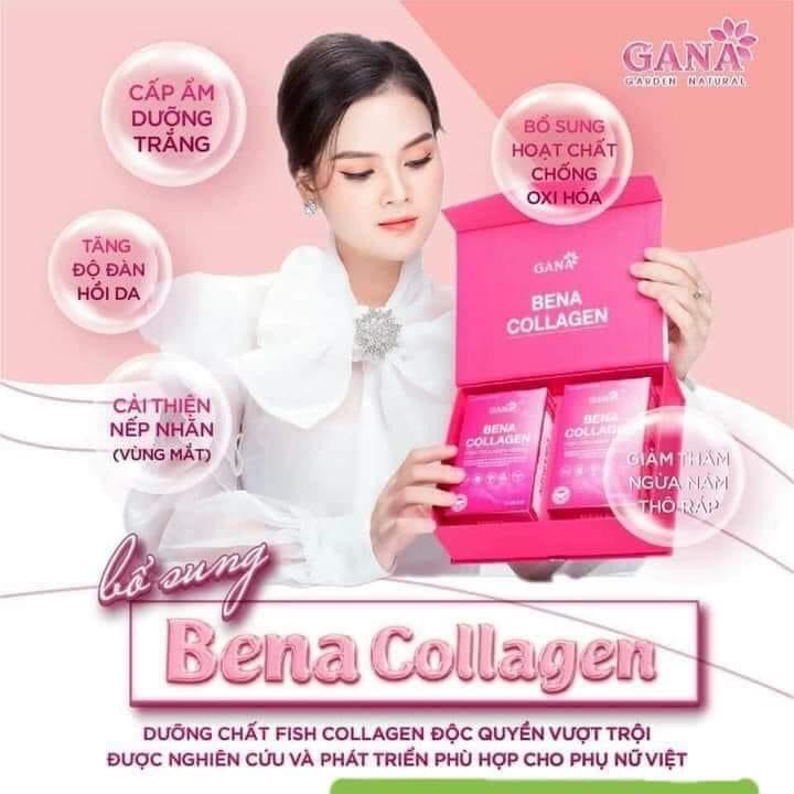 (hcm)BỔ SUNG COLLEN DẠNG BỘT BENA COLLAGEN GANA( HỘP 15 GÓI dùng thử)