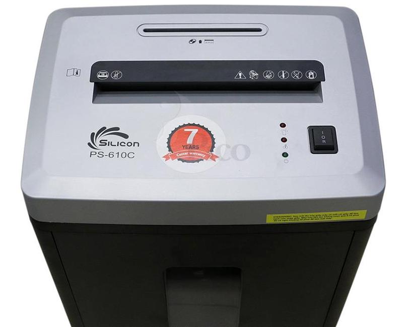 [HCM]Máy hủy tài liệu Silicon PS-610C