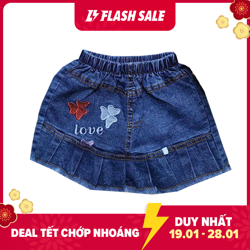Quần Váy Jean bé gái nhiều mẫu giao ngẫu nhiên size 8-30kg