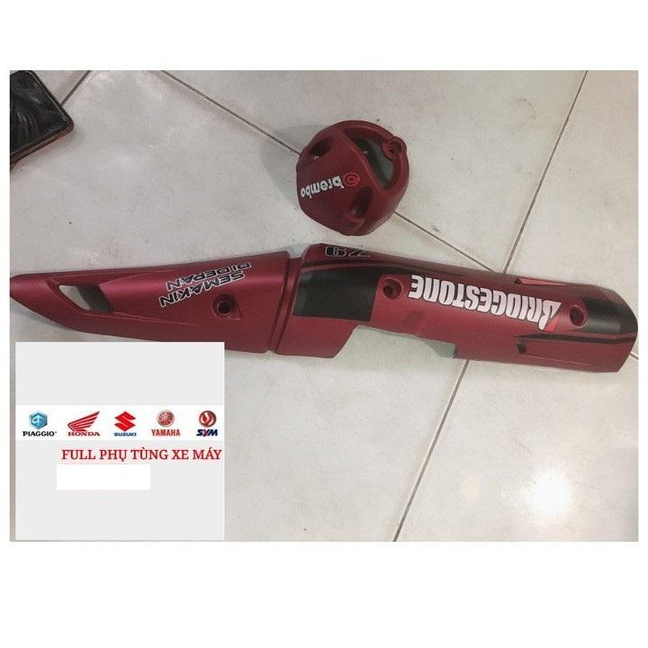 Combo ốp bô EXCITER 150 đỏ nhám - Vindecal BD