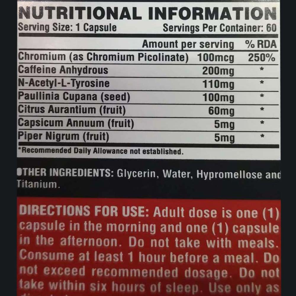 Nutrex Lipo 6 Black (60 viên) - Viên giảm mỡ cấp tốc , giảm cân mạnh mẽ