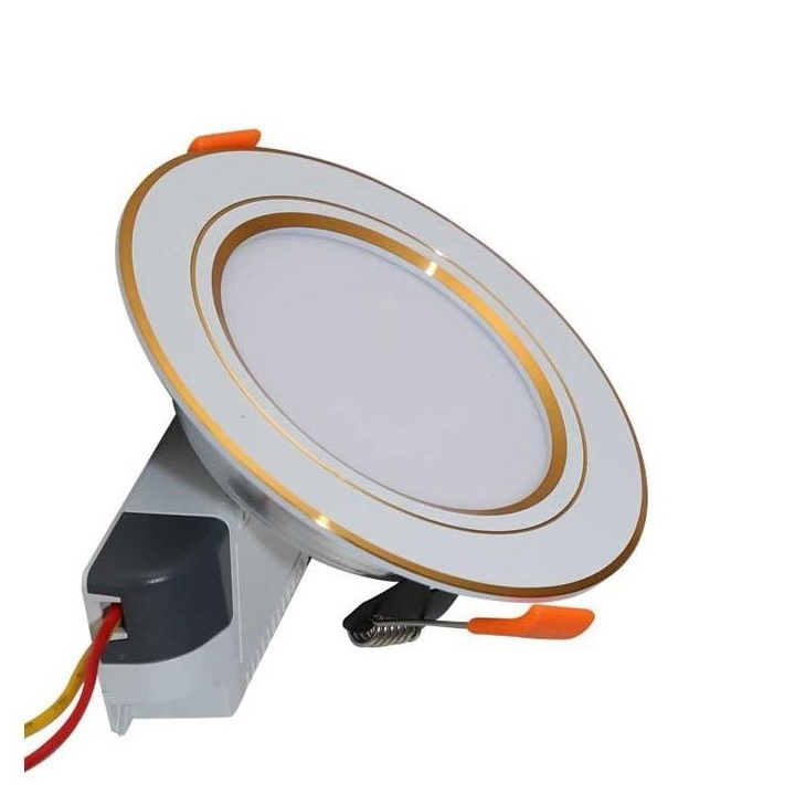 Đèn LED âm trần đổi 3 màu 7W Rạng Đông - Φ115/90/33mm - Vỏ nhôm đúc