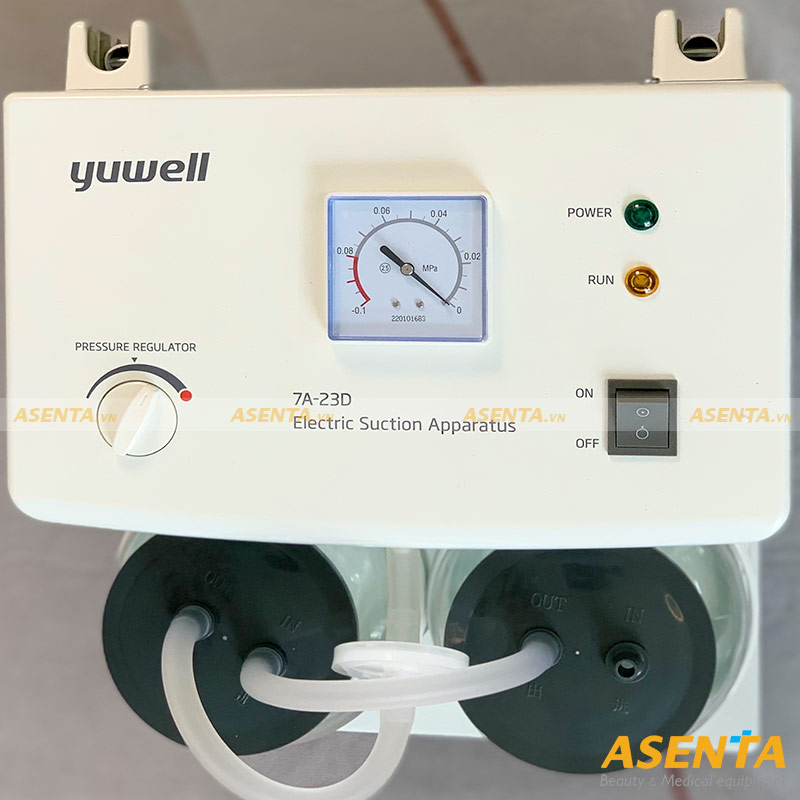 Máy hút dịch mũi, máy hút dịch 2 bình Yuwell 7A-23B/7A-23D