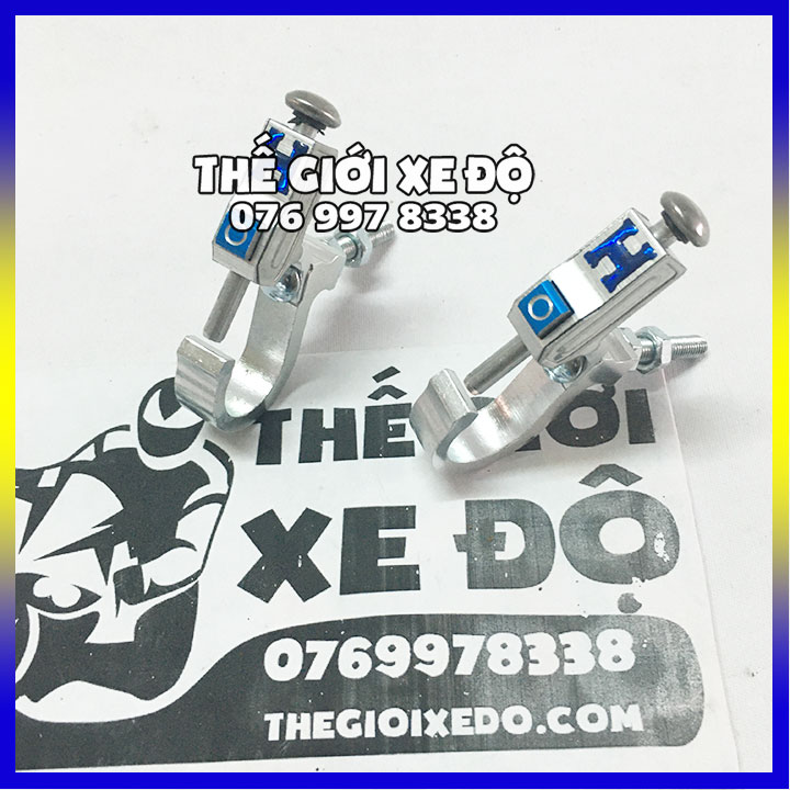 Cặp móc treo đồ xe máy nhôm bấm đủ màu