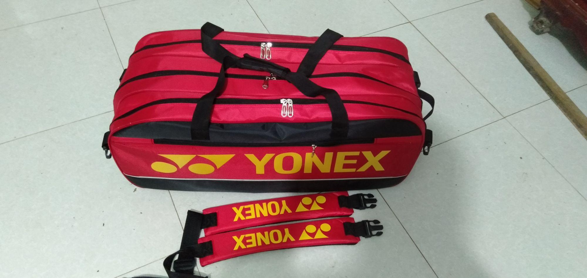 bao vợt cầu lông vuông 3 ngăn chính