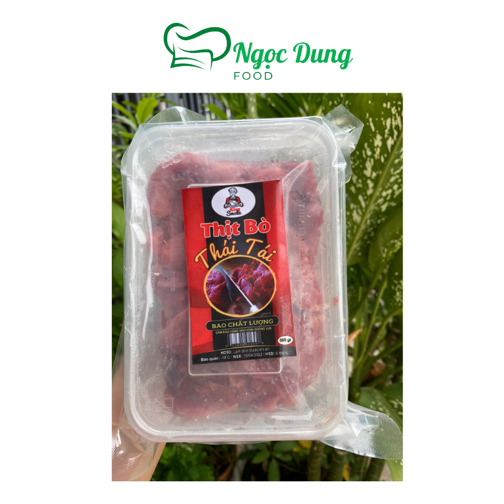 ￼Thịt bò tái thái lát mỏng hộp 500gr