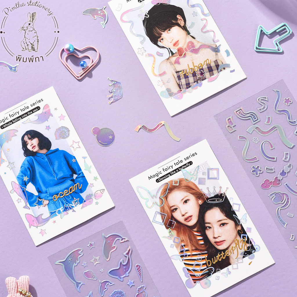 Sticker Hologam Trang Trí Toploader Nhiều Hình Độc Đáo
