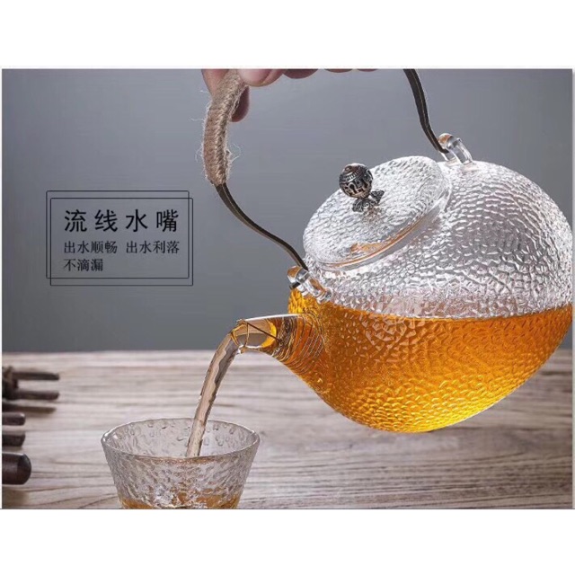 Ấm thuỷ tinh 600ml