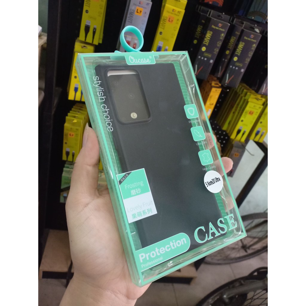 Ốp lưng dẻo đen hiệu OU Case Samsung Note 20/ Note 20 Ultra