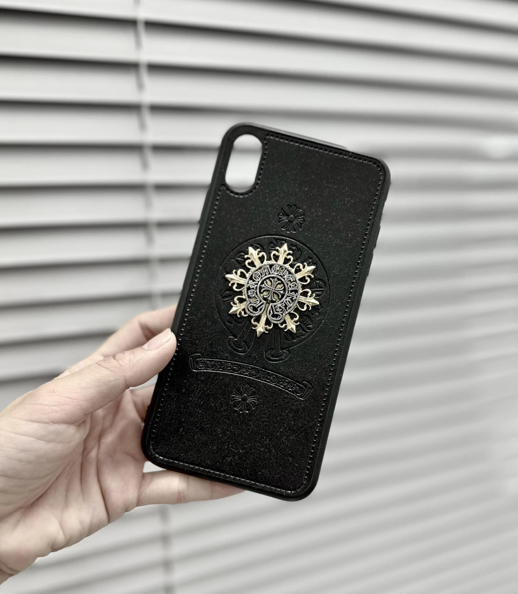 Ốp Lưng iPhone - Ốp iPhone Da Chrome Hearts