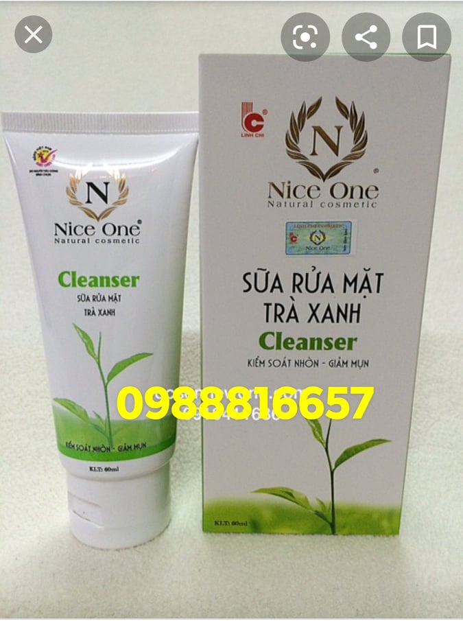 Sữa rửa mặt Nice one trà xanh (60ml)