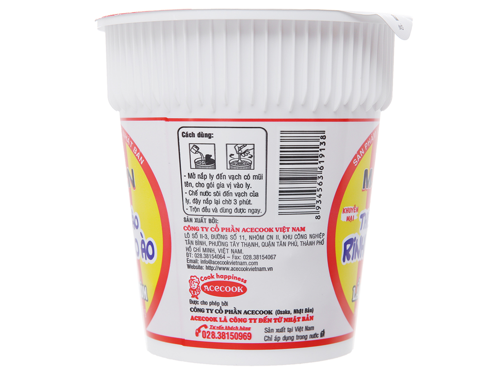 [HCM]Combo 2 ly Mì Modern lẩu Thái tôm ly 67g