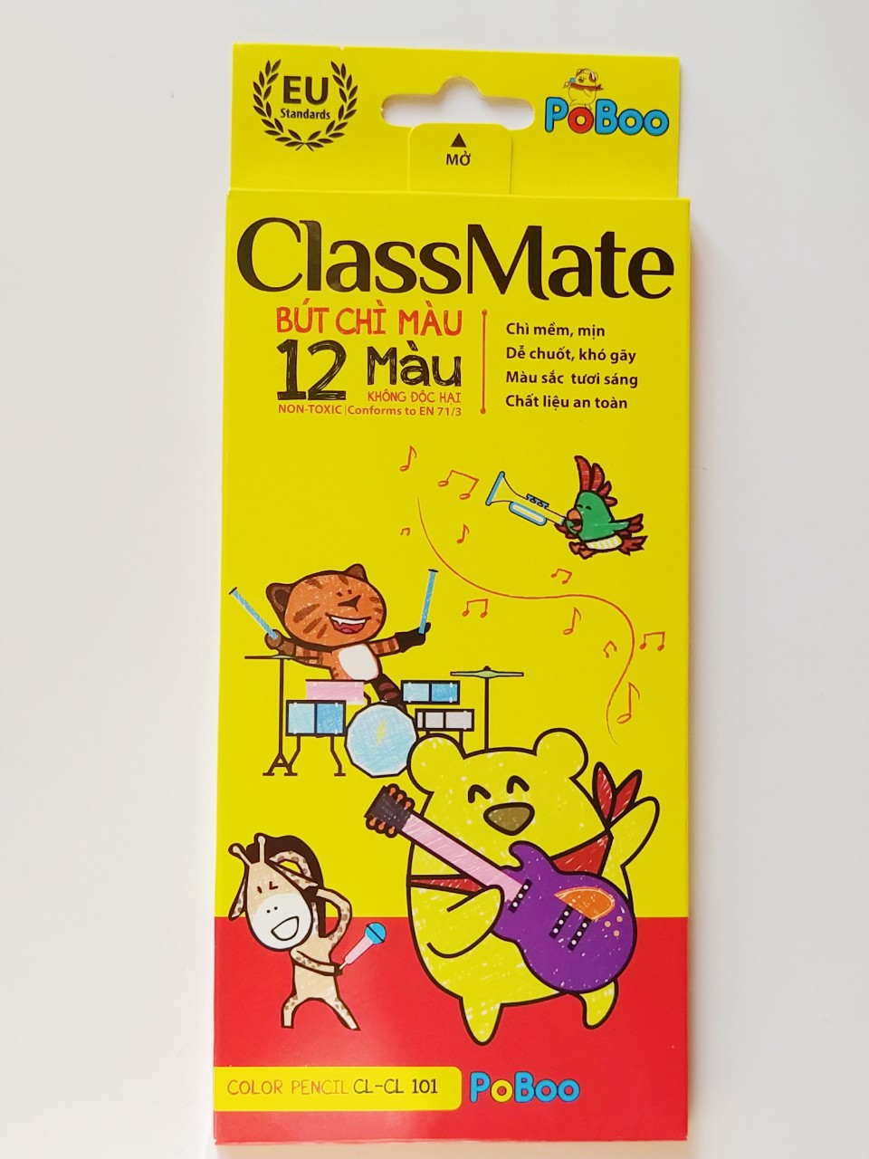 Chì 12 màu ClassMate chất lượng cao - PoBoo