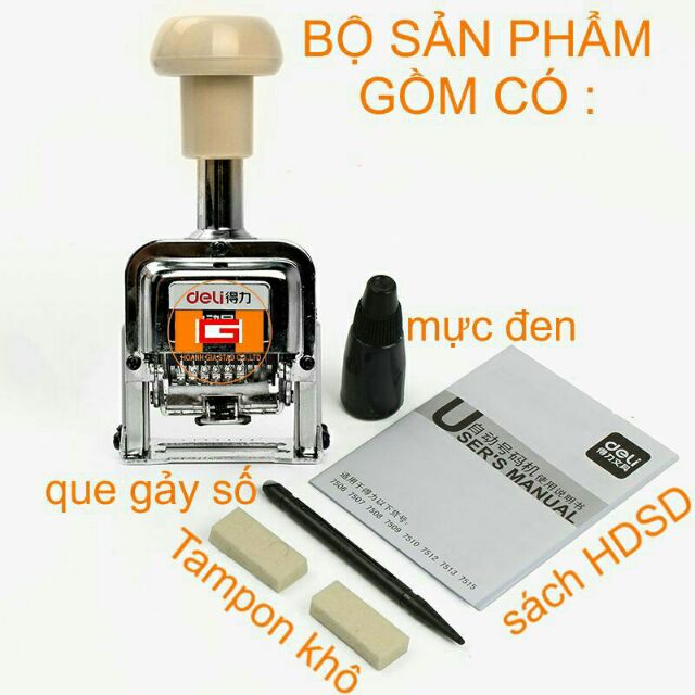 [HCM]Dấu số nhảy tự động deli 6 đến 8 số