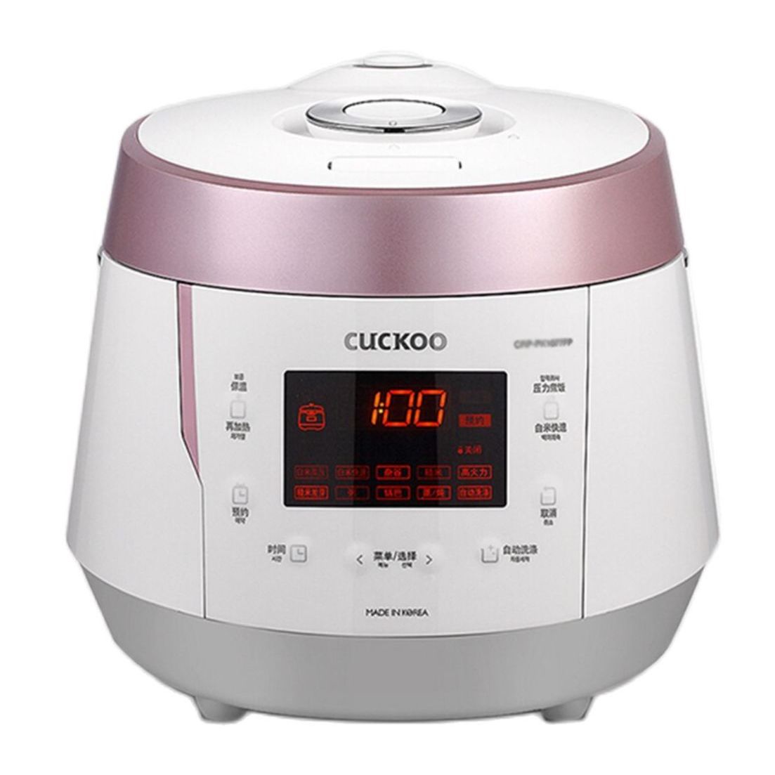 Cuckoo crp-pk1000s/02rdvncv electronic pressure cooker 1.8L, 1150W 3 way heat dissipation mechanism red White-24 months warranty-authentic