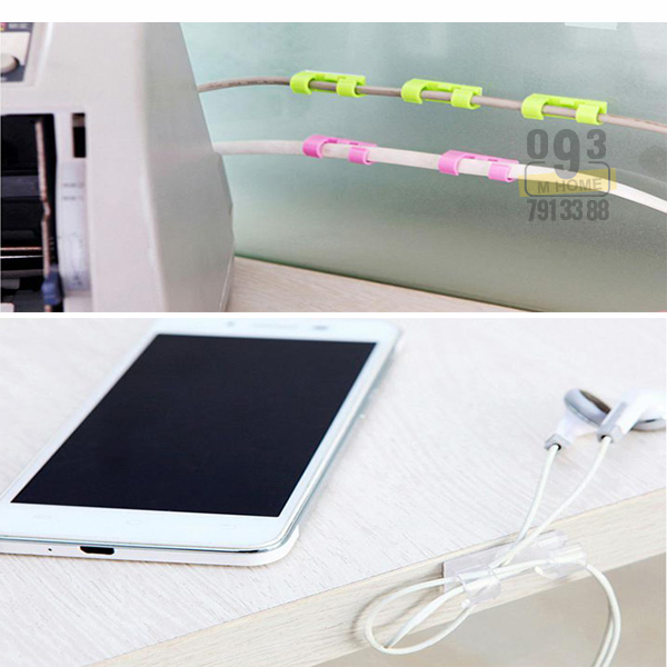 Combo 10 Kẹp Giữ Dây Điện Gọn Gàng Móc Dán Cố Định Móc Kẹp Dây Điện Loại Lớn