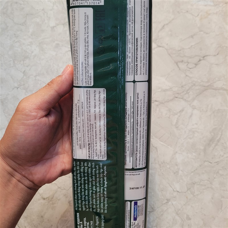 Mì ý mì Spaghetti Nga cao cấp gói 500gr