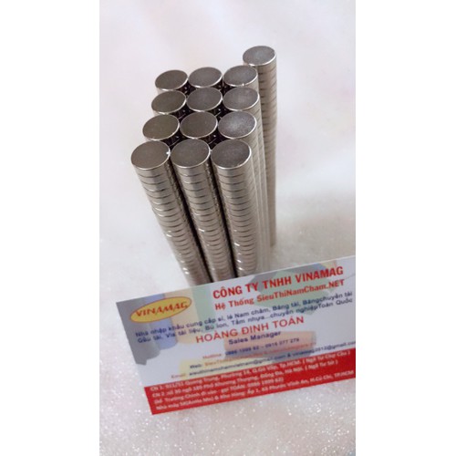 Combo 10 viên Nam châm viên đất hiếm 12x5mm
