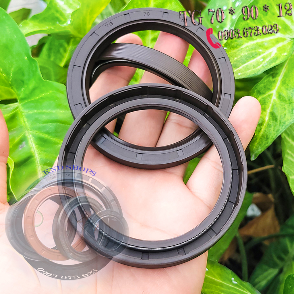 Phốt dầu SVKS TG 70*90*12 & TG 70*95*10 , Phớt cao su chặn nhớt trục hộp giảm tốc trục máy sản xuất gạch xây dựng và nghiền thức ăn chăn nuôi | KND Shops