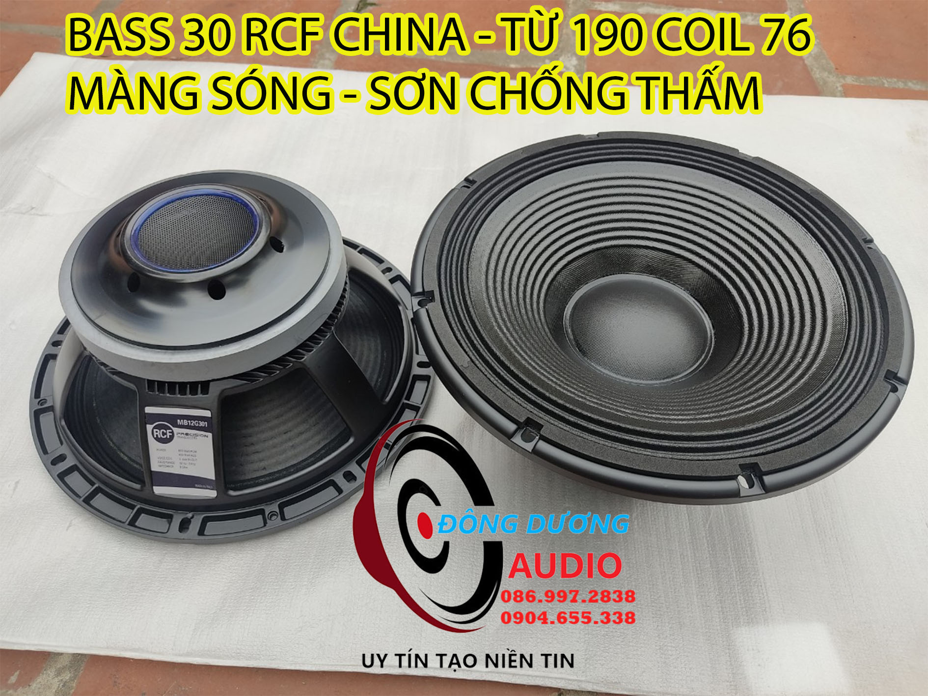 CỦ LOA BASS 30 RCF TỪ 190 CÔN 76 NHẬP KHẨU
