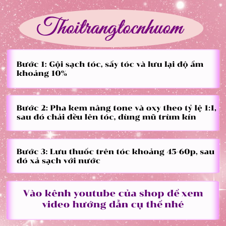 KEM TẨY TÓC (NÂNG TONE) - Kèm Oxy trợ nhuộm - Thoitrangtocnhuom