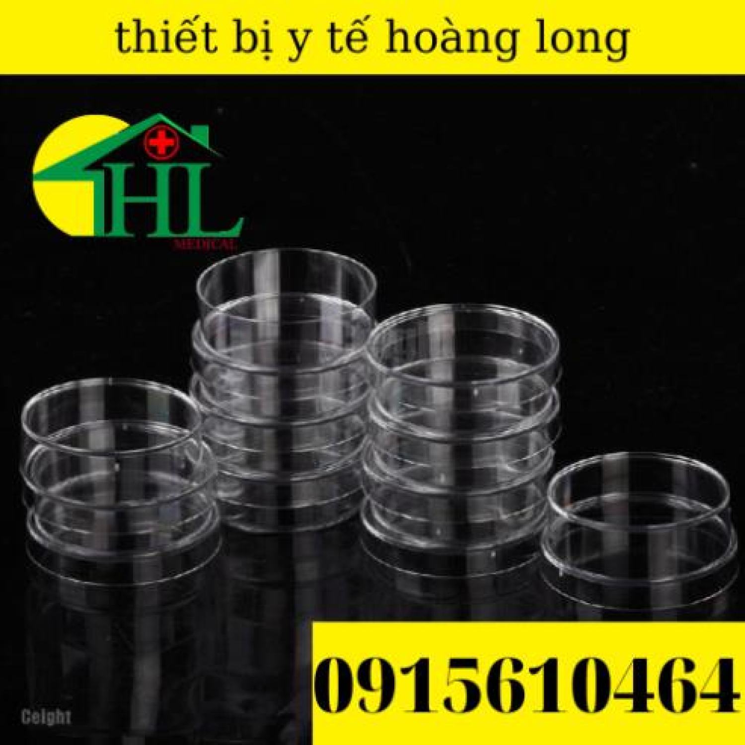 Thùng 500 Đĩa Petri Nhựa 90x15mm (10 cái/gói)