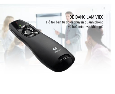 Bút trình chiếu Slide Powerpoint Logitech R400