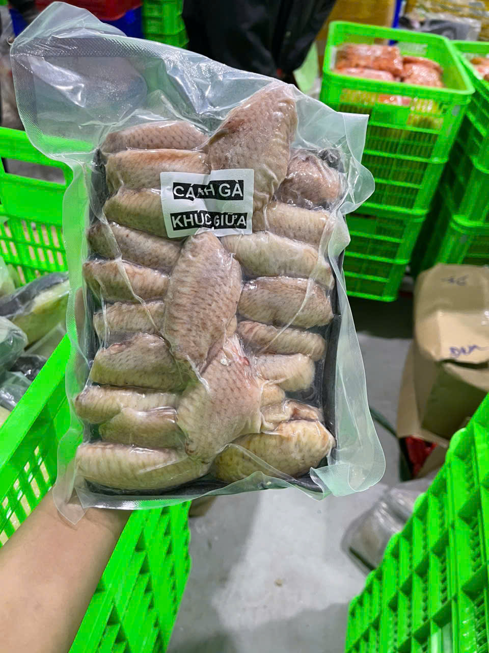Cánh gà khúc giữa 1kg net 7 (GIAO HOA TOC HCM)
