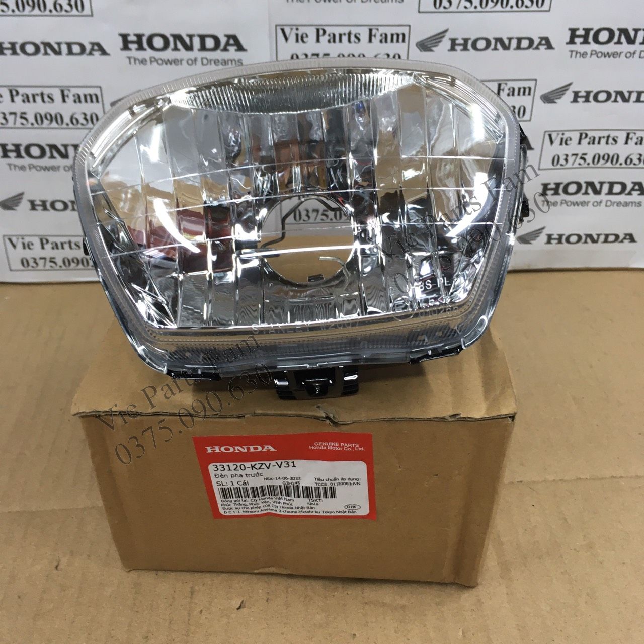 Đèn pha Dream 110, hàng din honda mới 100%