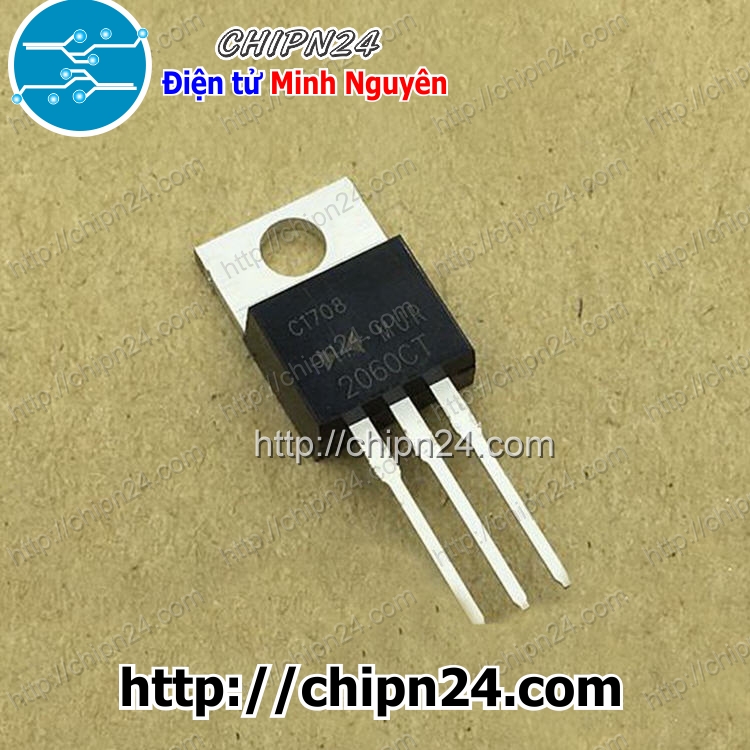 [1 con] (DIP) Diode MUR2060CT 20A 600V TO-220 (MUR2060 MUR 2060) [Diode Schottky]