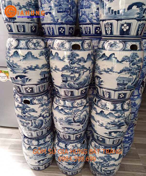 Đôn gốm sứ Gia Hưng Bát Tràng