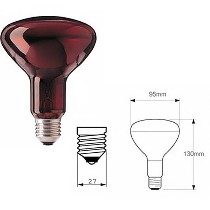 BÓNG ĐÈN HỒNG NGOẠI PHILIPS 150W