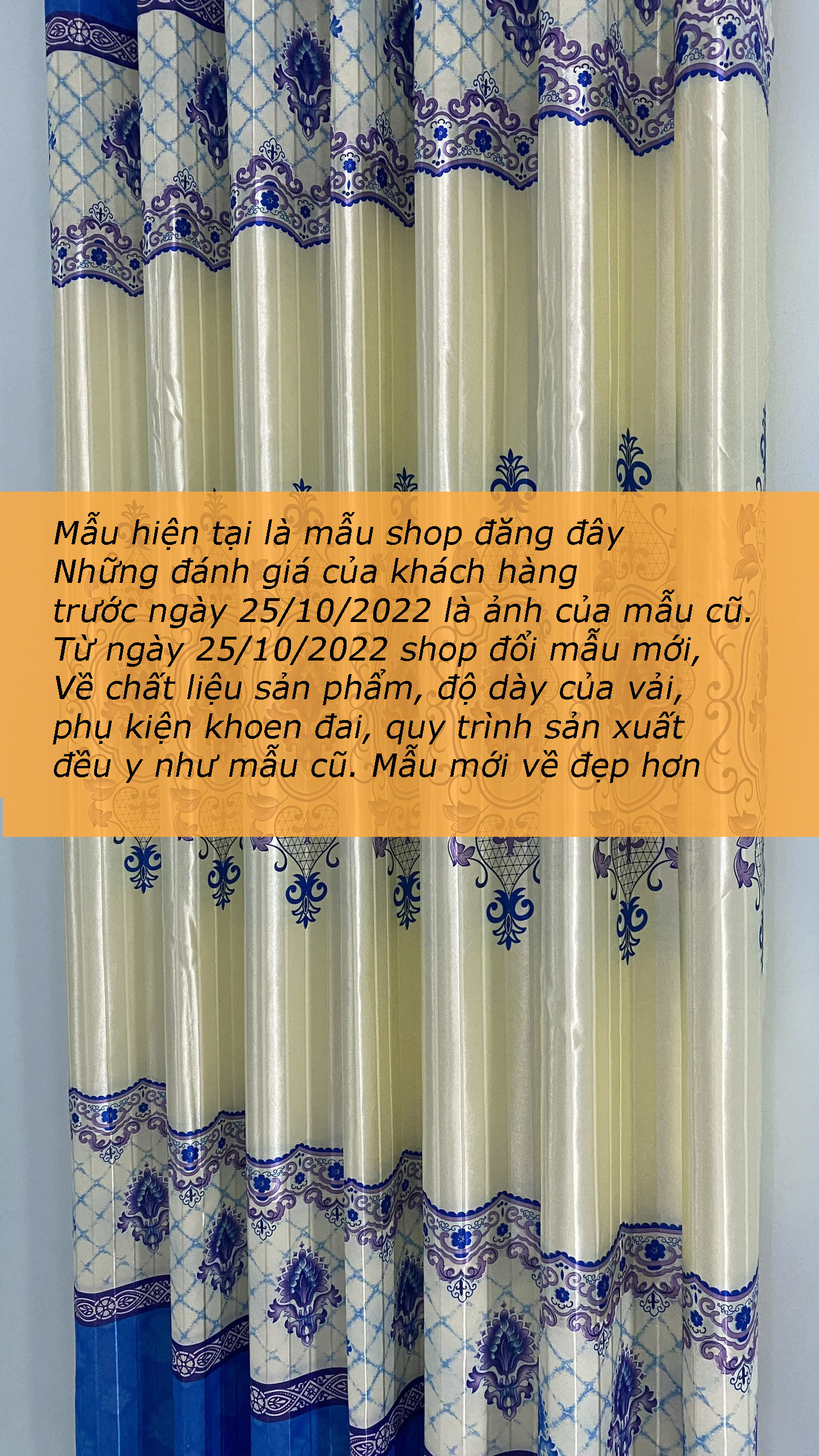 Rèm vải in hoa 2 mặt- chất lượng