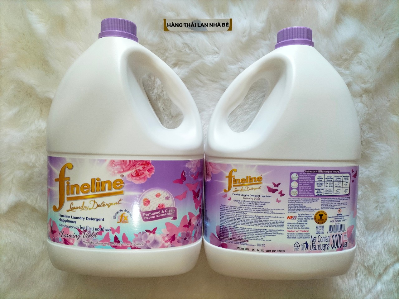 [HCM]Nước giặt Fineline Thái Lan 3000ml (màu Tím)