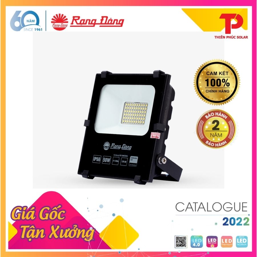 Đèn pha led ngoài trời 50w cao cấp rạng đông model: cp06/50w - giá gốc tận xưởng