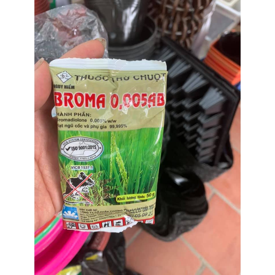 BẢ CHUỘT THÓC- Trừ Chuột Broma 0,005Ab
