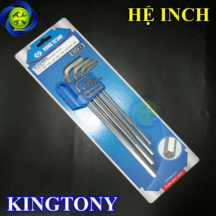 Bộ lục giác hệ inch Kingtony 20209SR02 có 9 cây