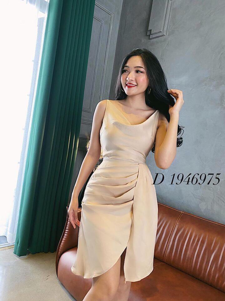Đầm Nữ Lệch 2 Dây Thời Trang Kiểu Mới-Sgr Đ90
