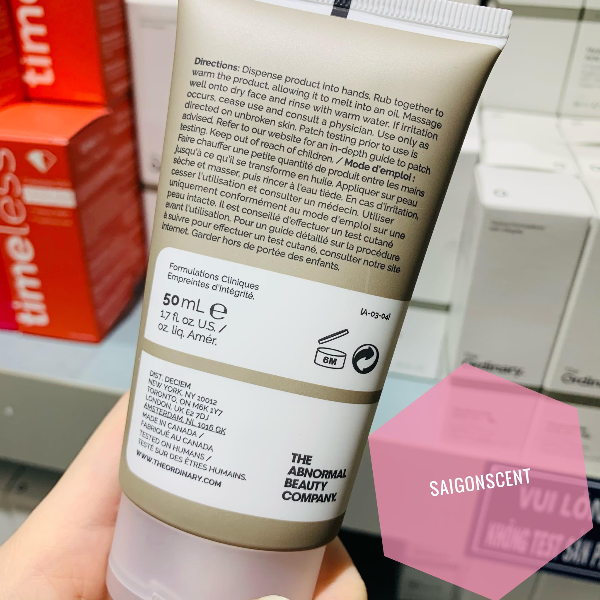 [HCM][Saigon Scent] Sữa rửa mặt The Ordinary Squalane Cleanser ( 50mL )
