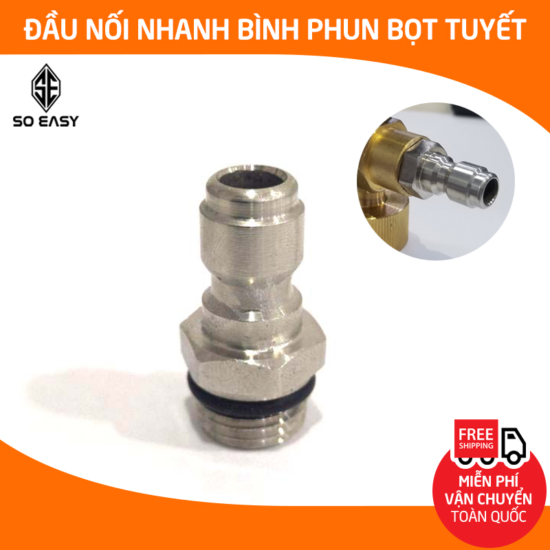 [HCM]Đầu đực nối nhanh ¼ inch – đầu nối súng phun với béc xịt rửa bình phun bọt tuyết máy rửa xe cao áp máy rửa xe gia đình C0004-29
