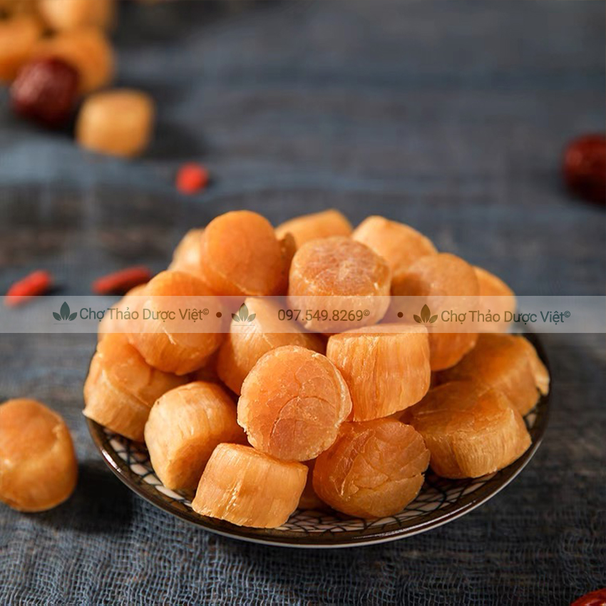 Cồi sò điệp khô 50g (Nấu súp, xào rau củ, hầm canh bồi bổ sức khỏe) - Chợ Thảo Dược Việt