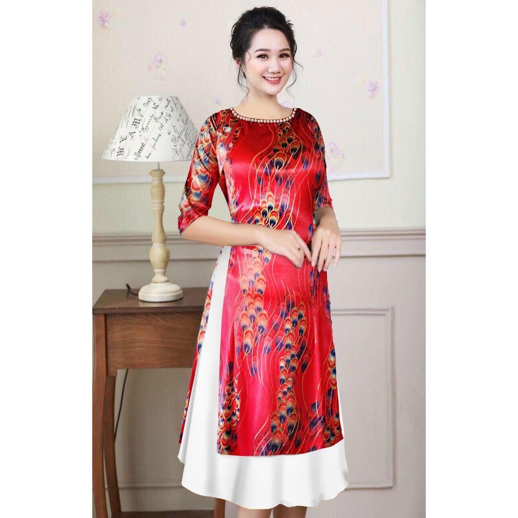 Giá xưởng - áo dài cách tân vải lụa tuyết