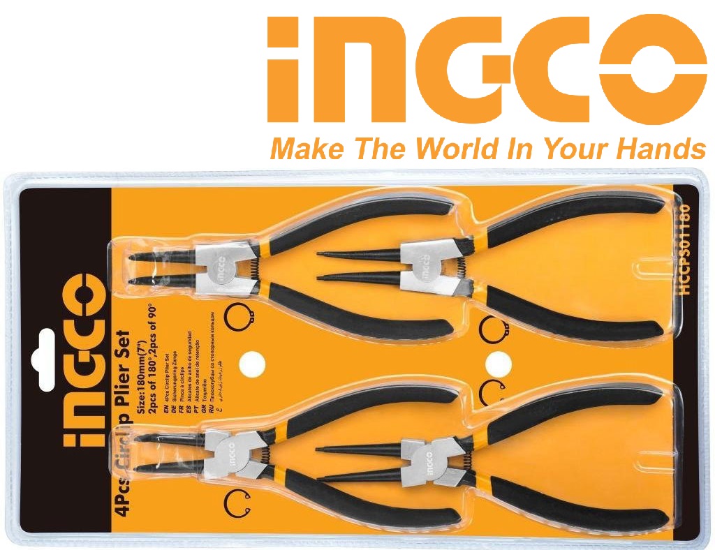 Bộ 4 kìm mở phe 7inch 180mm Total THT114041 Ingco HCCPS01180 THTJ214042