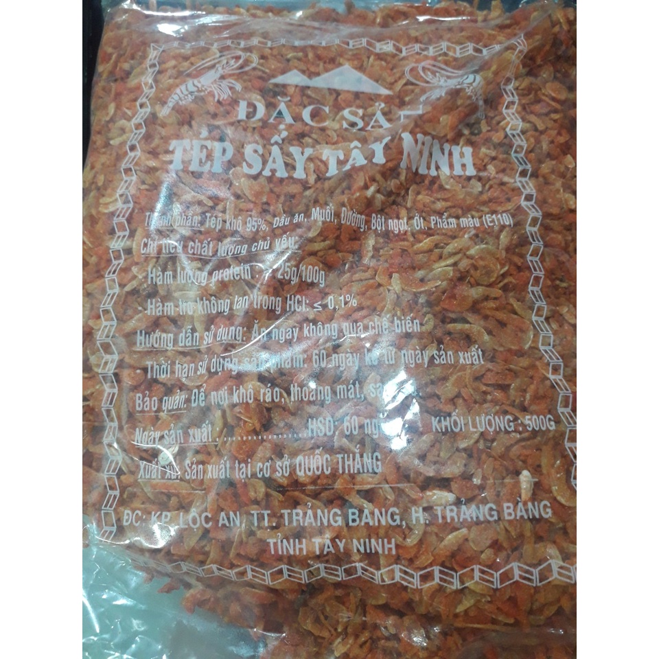 Tép Sấy Khô Ruốc Sấy Đặc Sản Tây Ninh 100g/500Gram